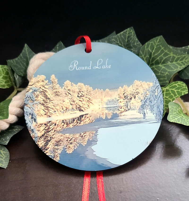 Round Lake Tree Ornament