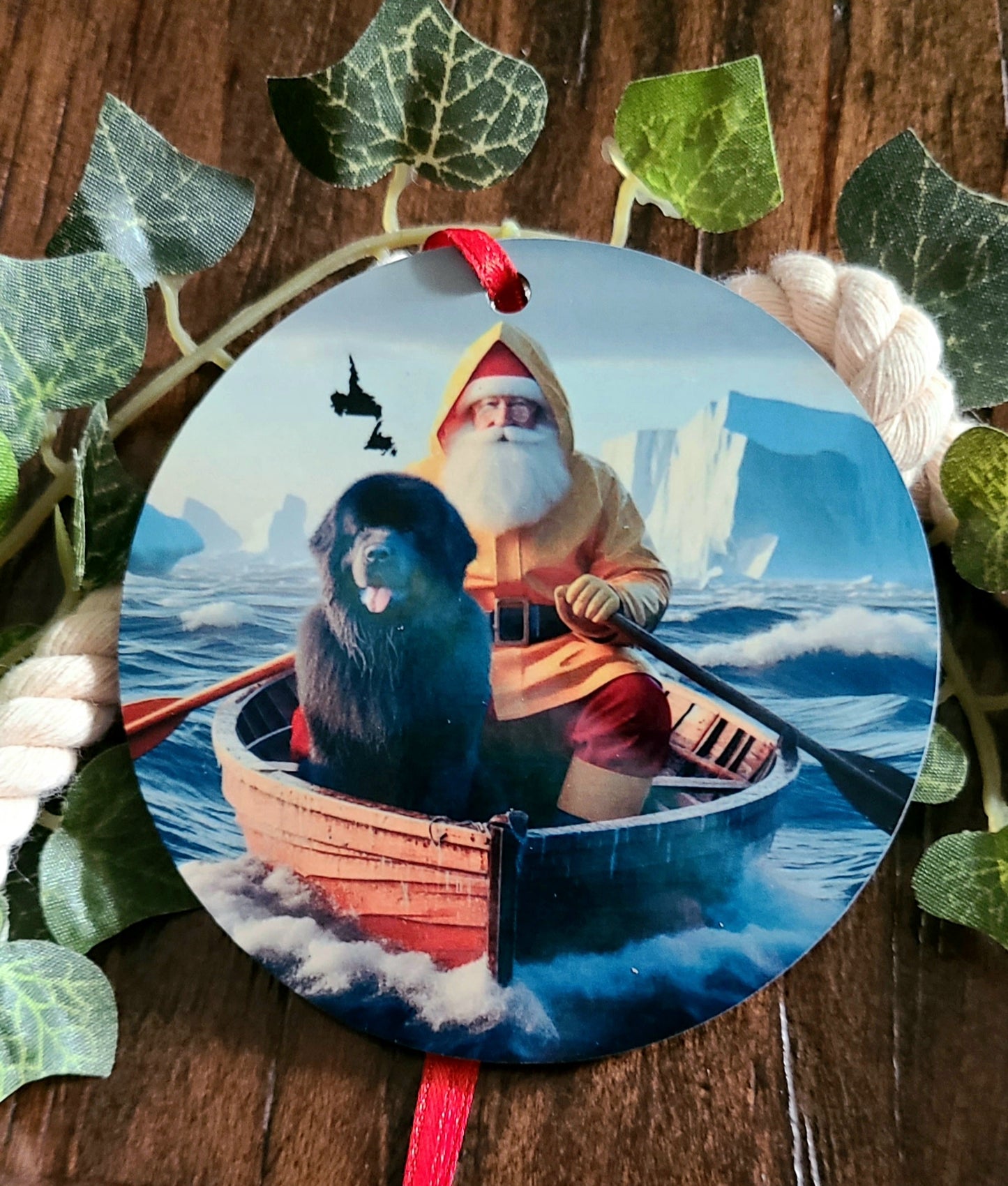 Newfoundland & Labrador Santa Tree Ornament