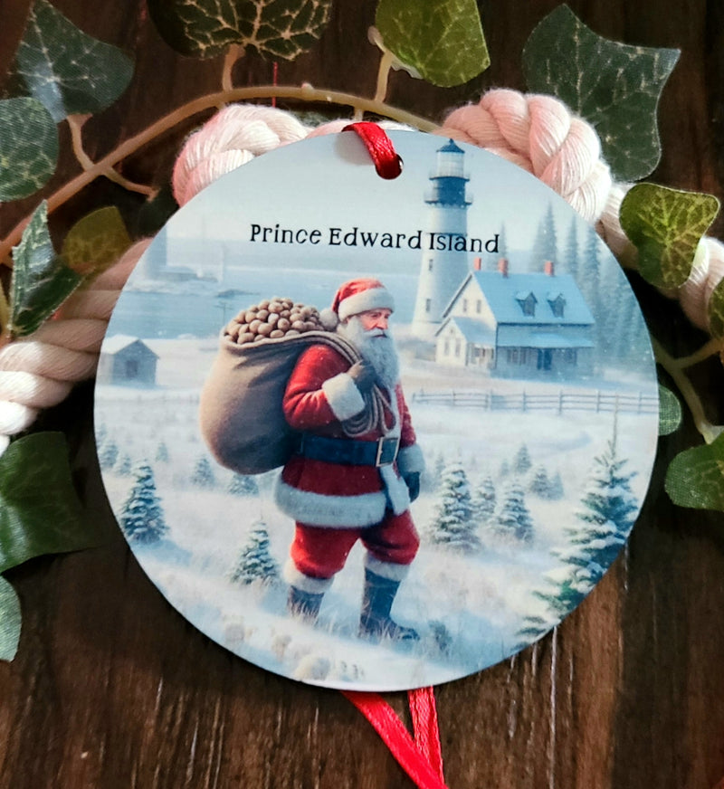 Prince Edward Island Santa Tree Ornament