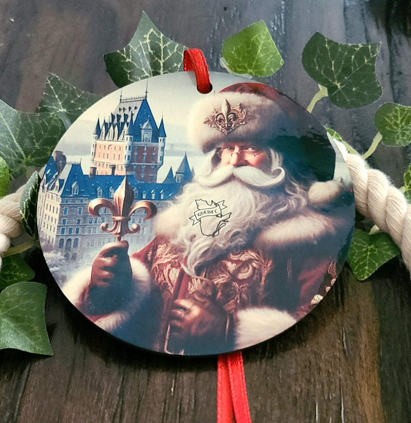 Quebec Santa Tree Ornament