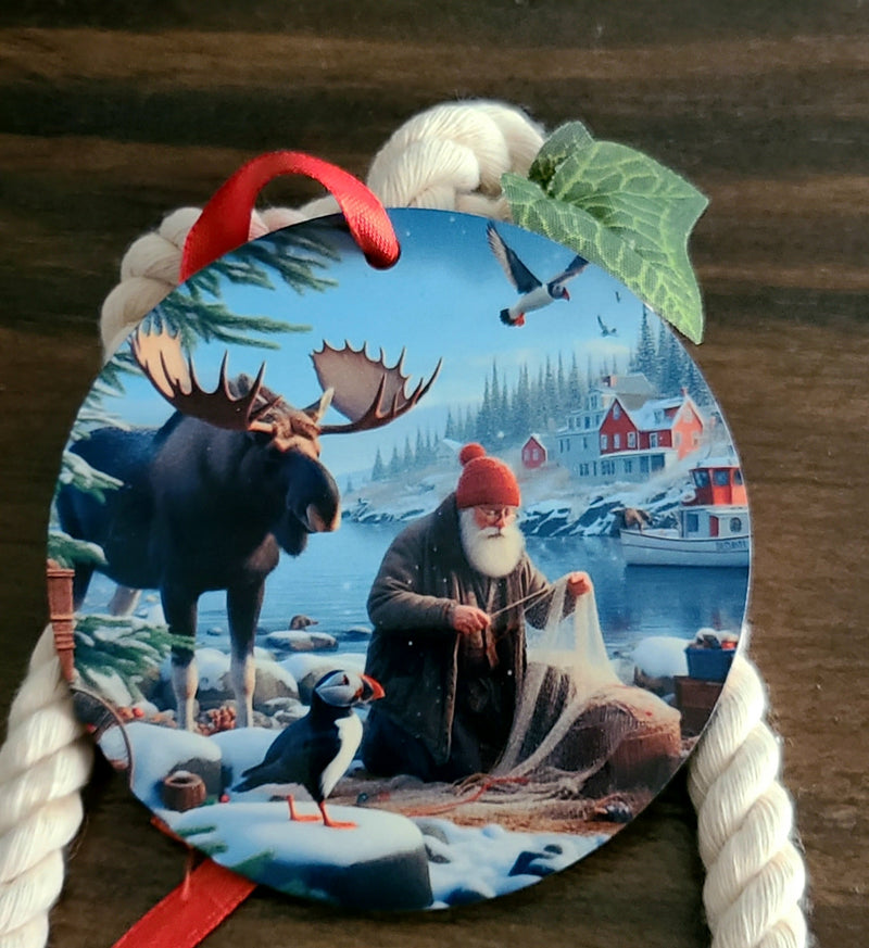 The Old Fisherman Tree Ornament