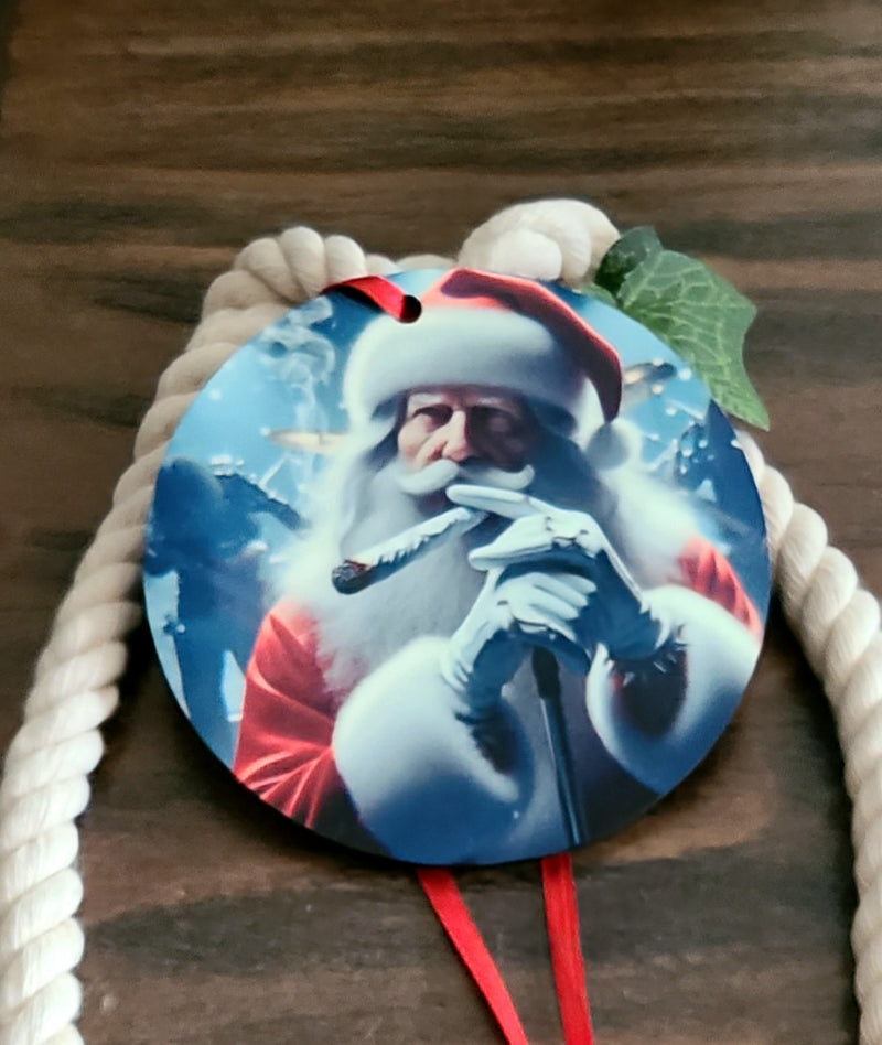 The Bad Santa Singer Tree Ornament