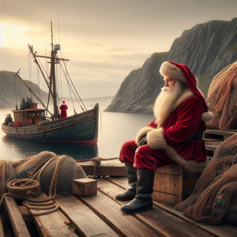 Santa on the wharf