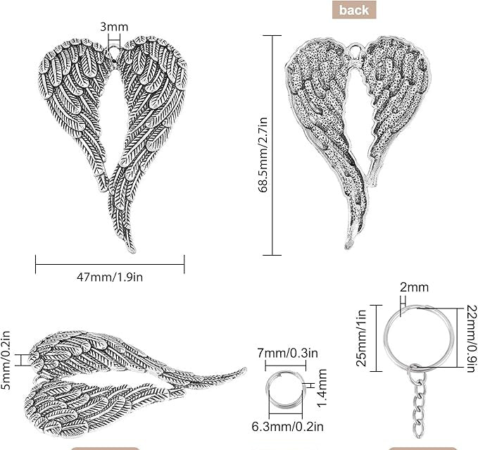 Angel Wings Keychain