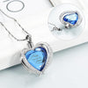 Angel Wing Heart Urn Pendant Necklace