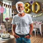 Unisex 81 to 85 Years, Days, Weeks, Hours, Minutes, Seconds T Shirt