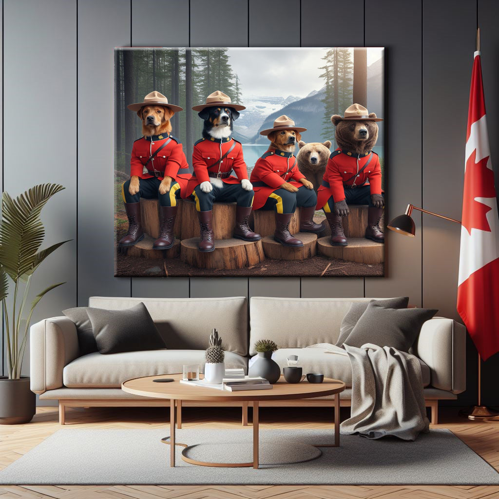 British Columbia RCMP Canvas Print