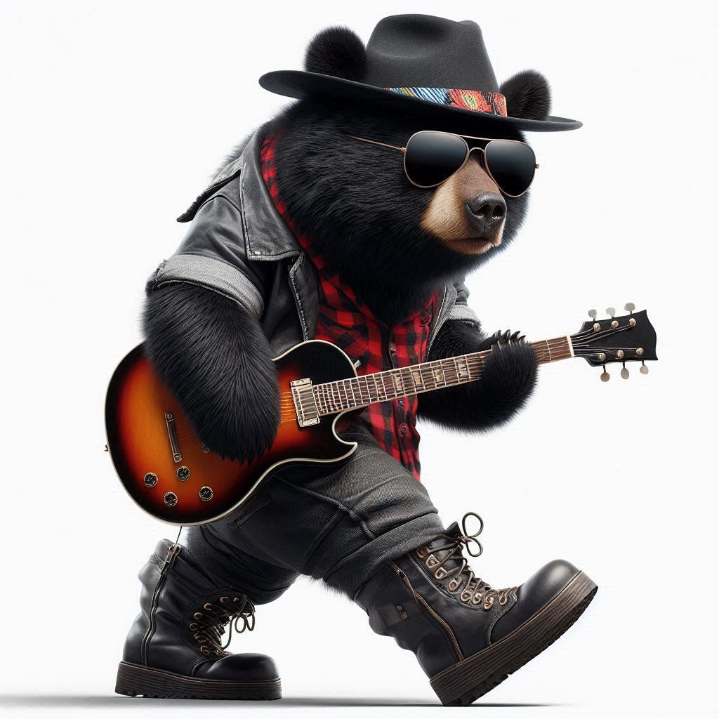 Fiddlers Bear , Canada Rocks Print