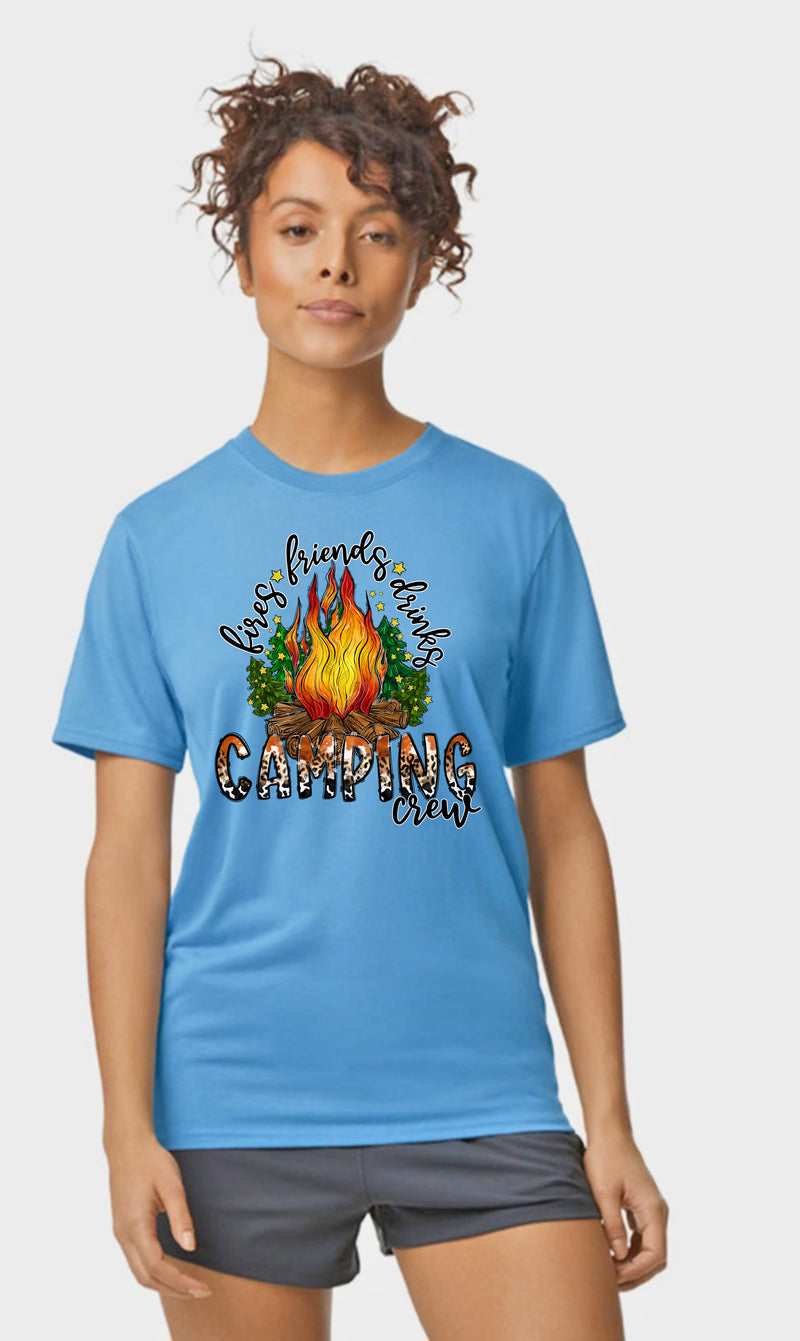 Unisex Camping Crew T Shirt