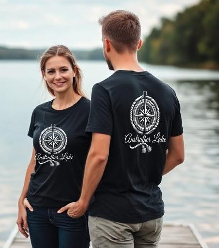 Anstruther Lake Unisex Compass T Shirt