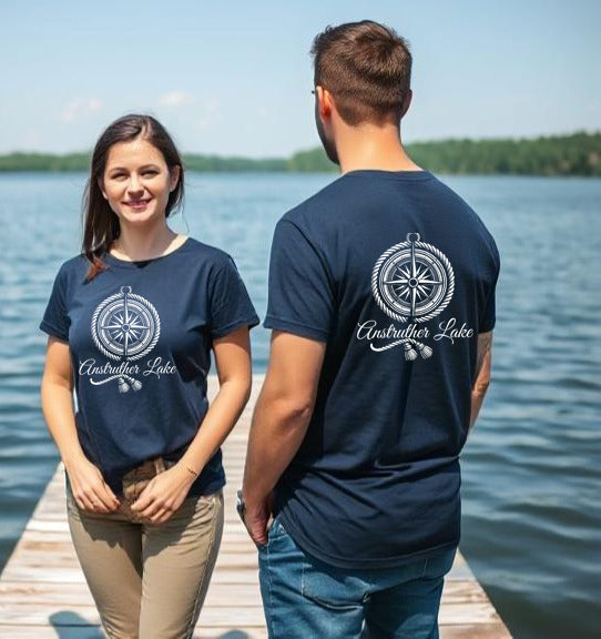 Anstruther Lake Unisex Compass T Shirt