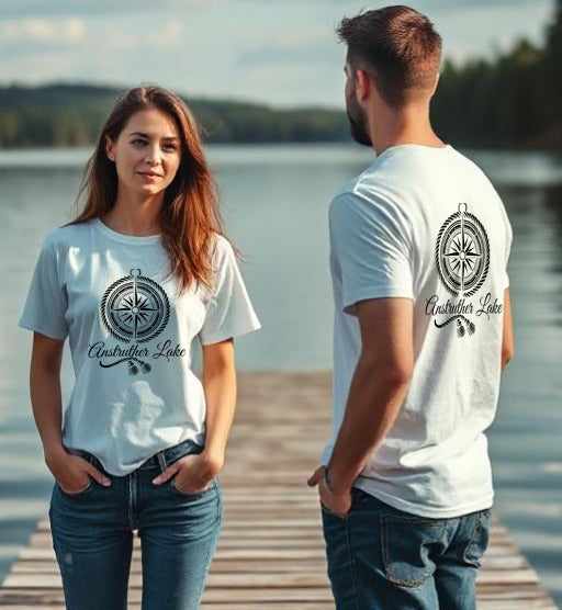 Anstruther Lake Unisex Compass T Shirt