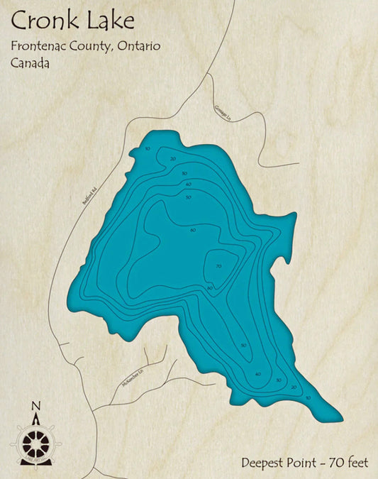 Cronk Lake Map Print