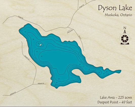 Dyson Lake Map Print