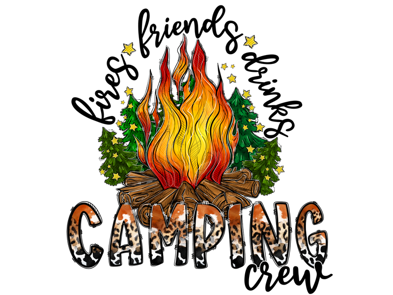 Unisex Camping Crew T Shirt