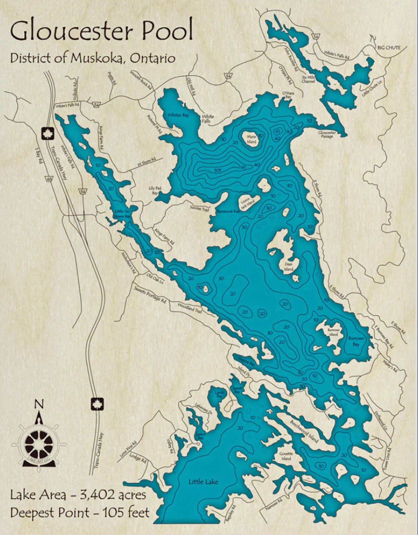 Glouester Pool Map Print