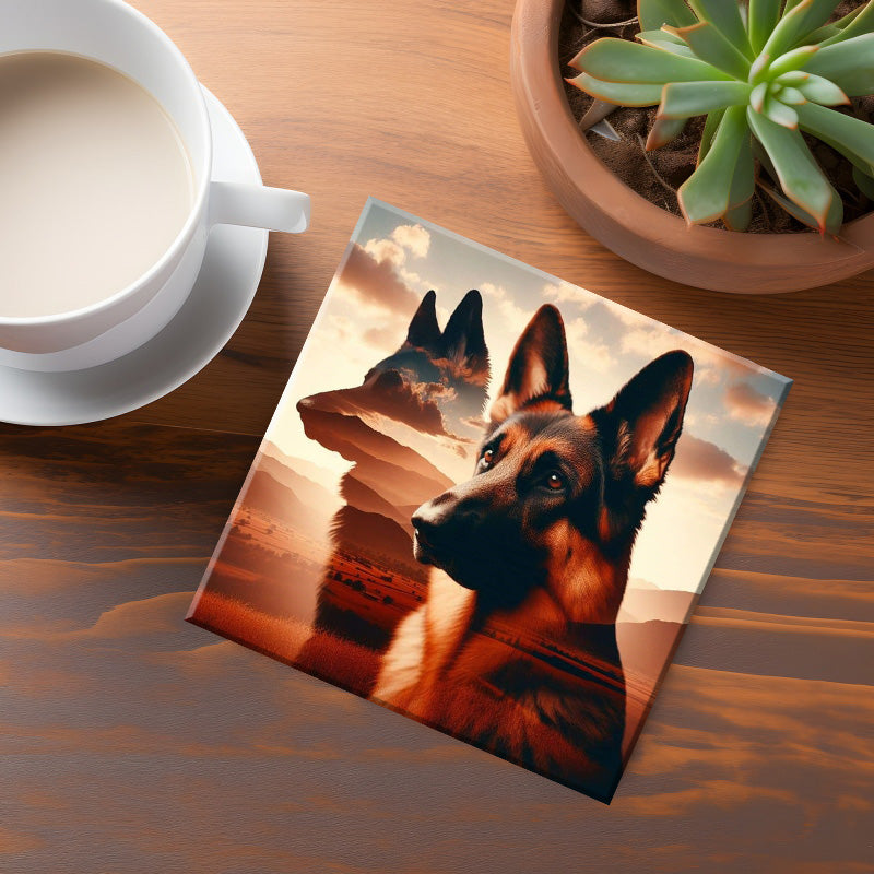 German Shepards Coaster