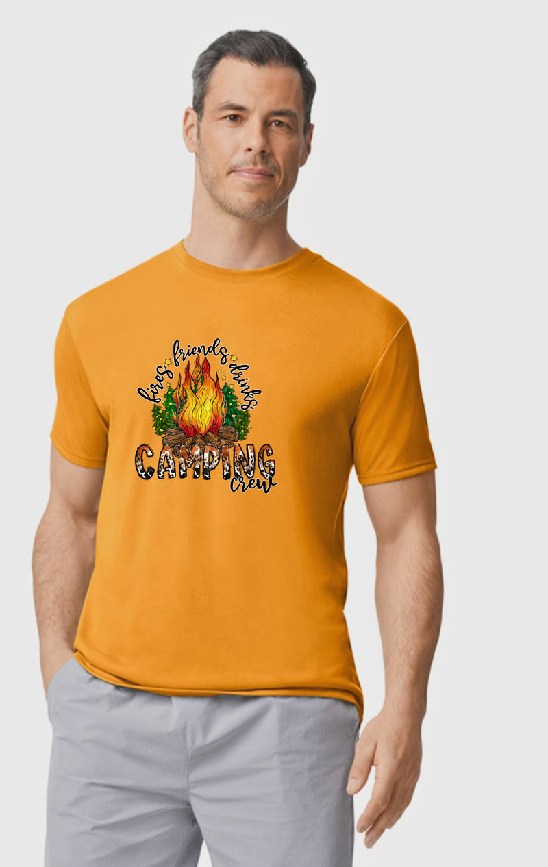 Unisex Camping Crew T Shirt