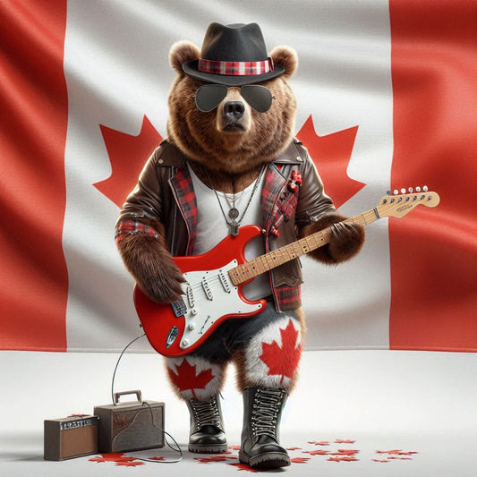 Wild Bear Blues, Canada Rocks Print