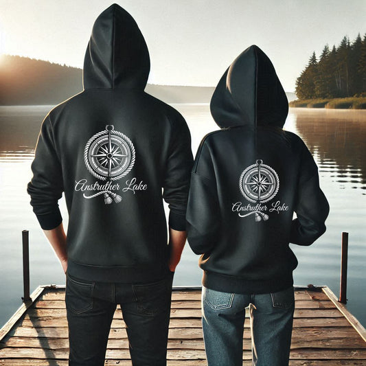 Anstruther Lake Unisex Compass Hoodie