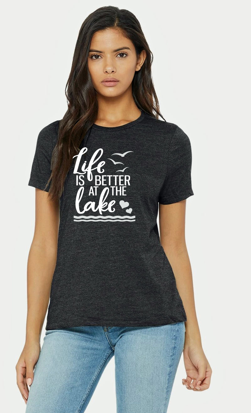 Ladies Life Is Better At The Lake T Shirt