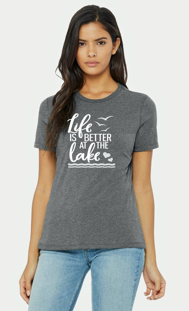 Ladies Life Is Better At The Lake T Shirt