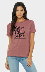 Ladies Life Is Better At The Lake T Shirt