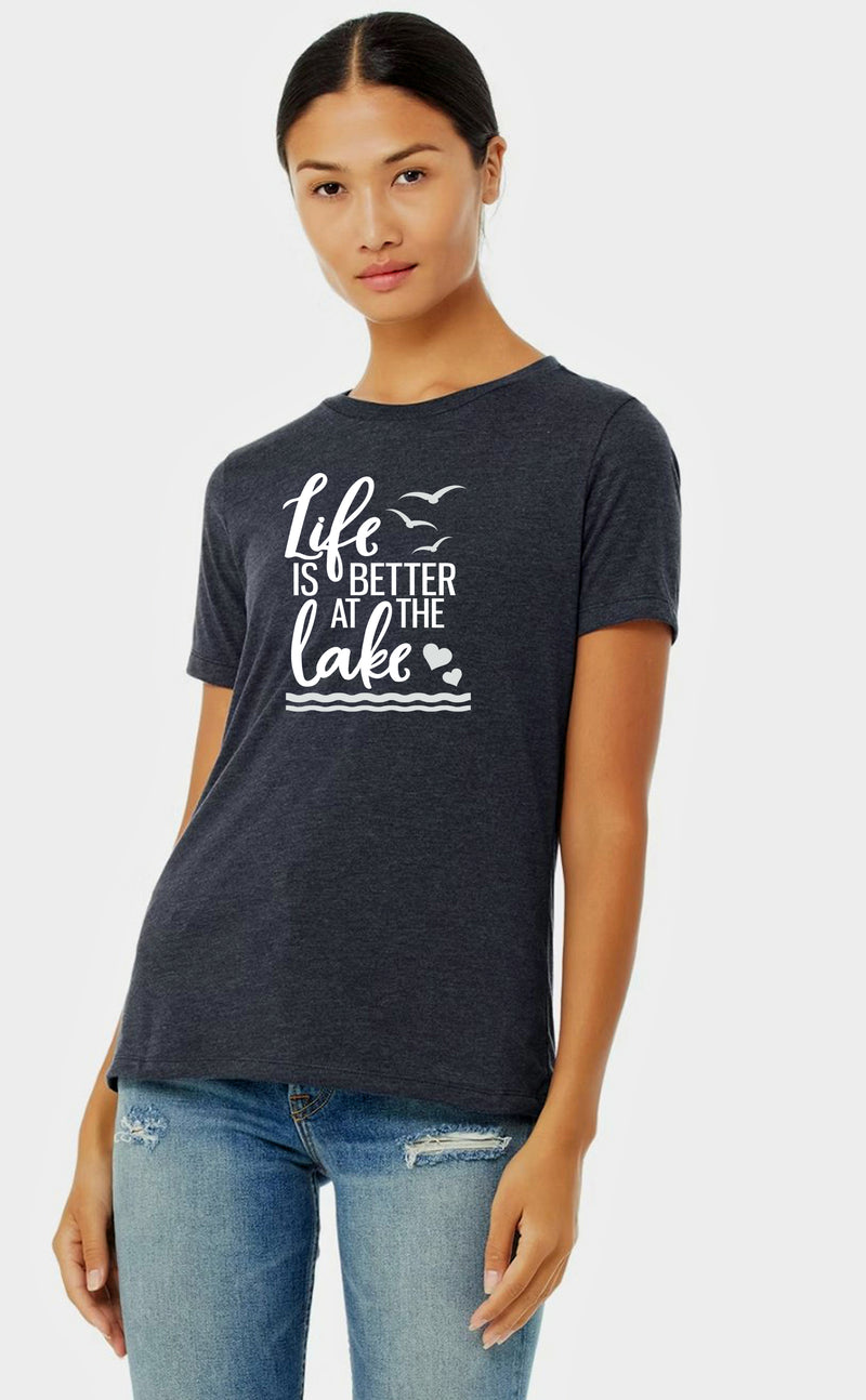 Ladies Life Is Better At The Lake T Shirt