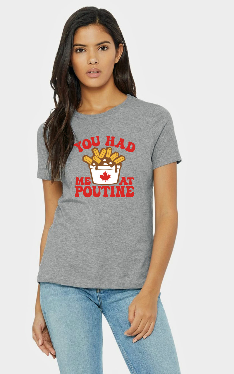 Unisex Ladies Poutine T Shirt