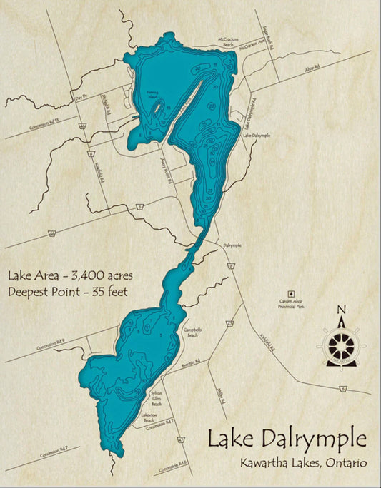 Lake Dalrymple Map Print