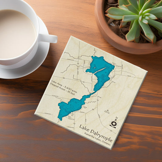 Lake Dalrymple Map Coaster