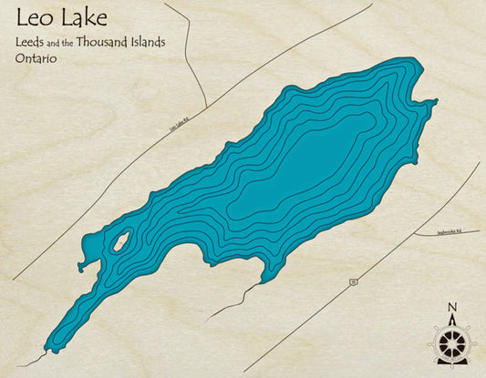 Leo Lake Map Print