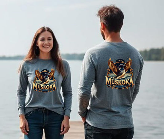 Lake Muskoka Unisex Long Sleeve Dtf T Shirt