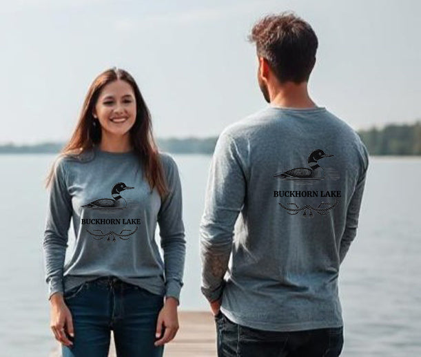 Buckhorn Lake Unisex Long Sleeve Loon T Shirt