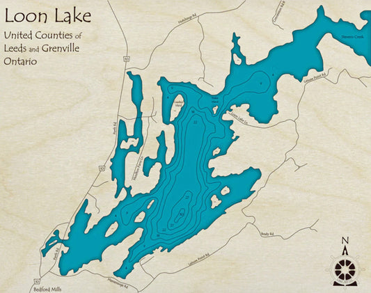 Loon Lake Map Print