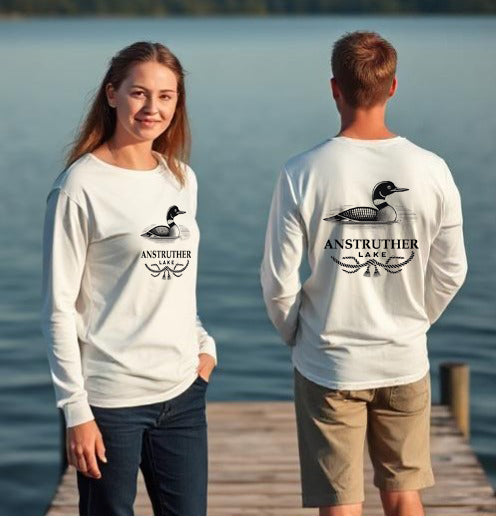 Anstruther Lake Unisex Long Sleeve Loon T Shirt