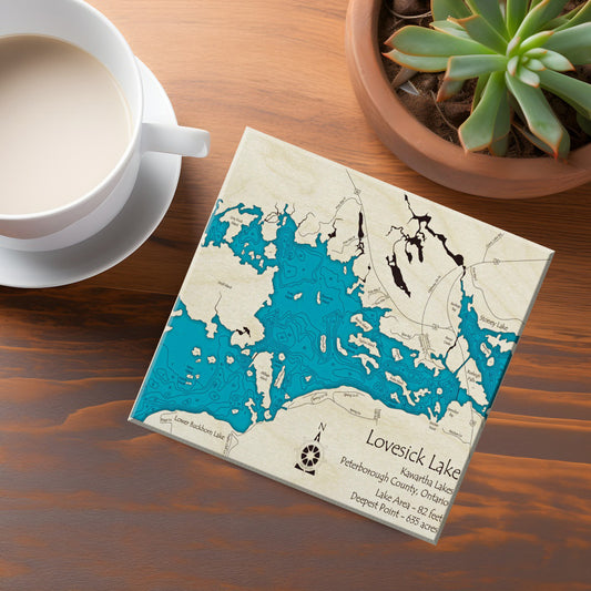 Lovesick Lake Map Coaster