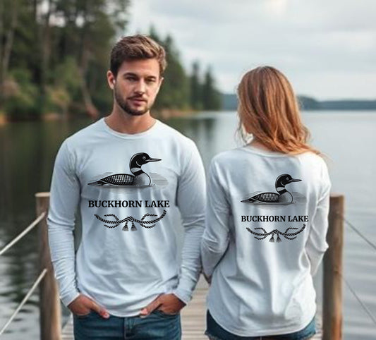 Buckhorn Lake Unisex Long Sleeve Loon T Shirt