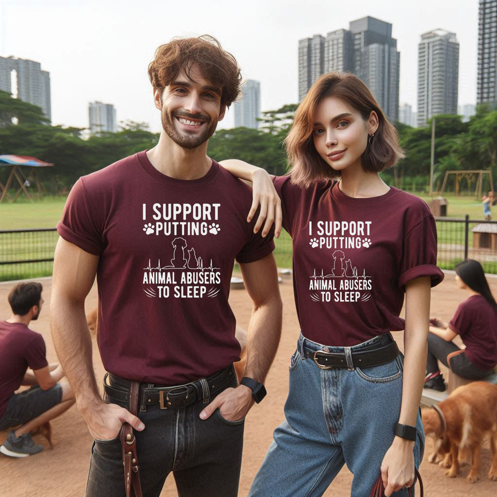 "Stand Up Against Animal Cruelty" T Shirt