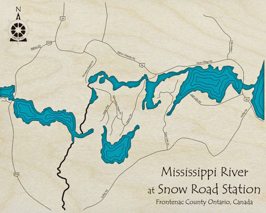 Mississippi River Map Print