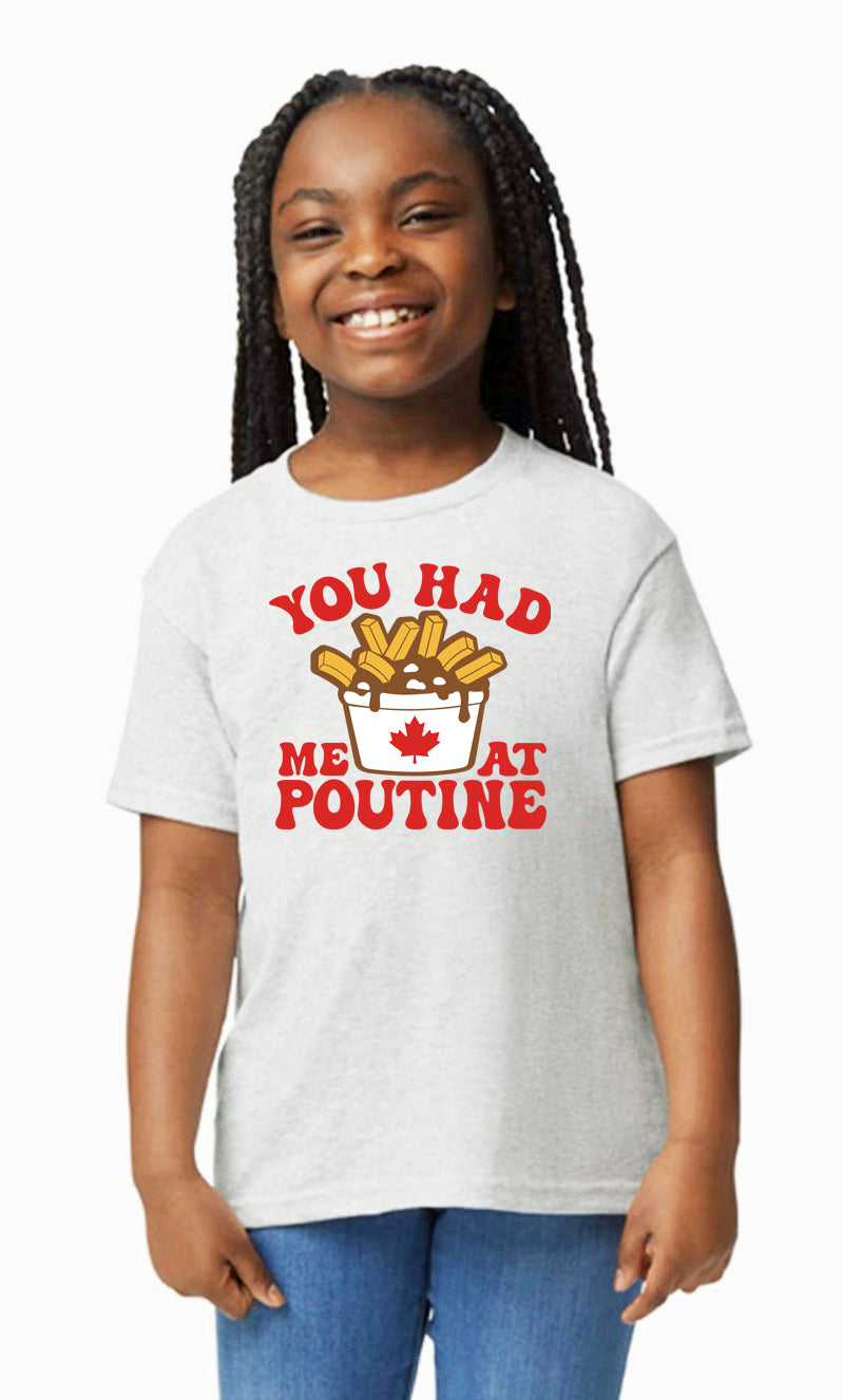 Unisex Youth Poutine T Shirt