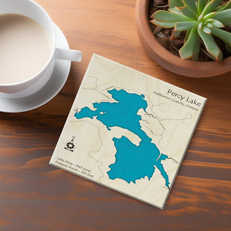 Percy Lake Map Coaster