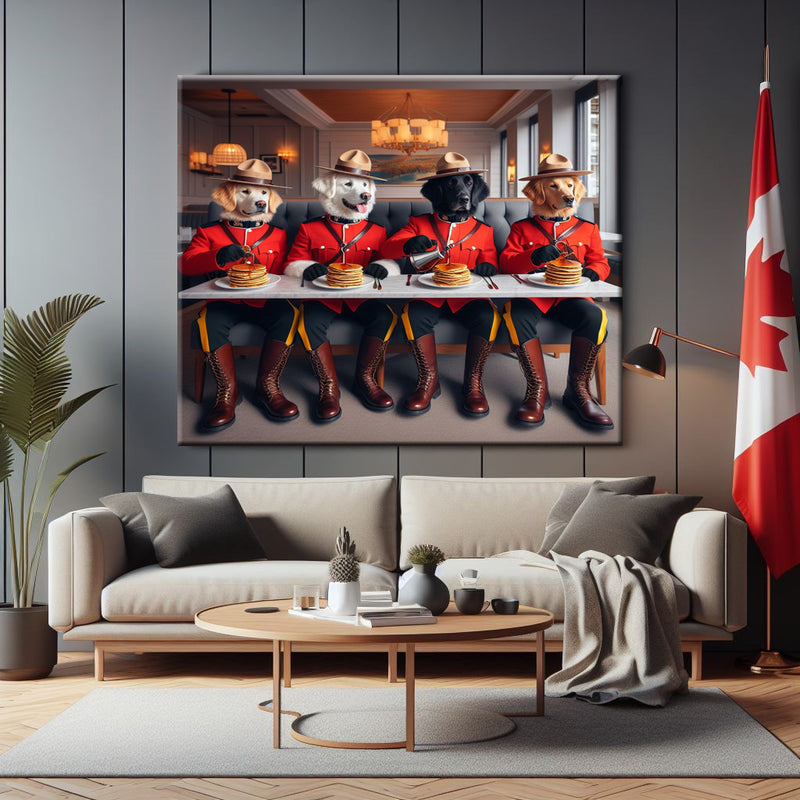 Quebec RCMP Canvas Print