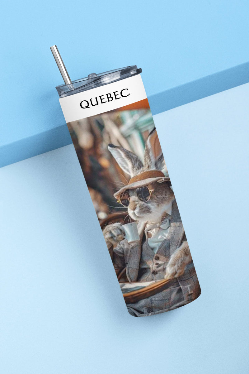 Quebec Bunny Keychain & Tumbler Set