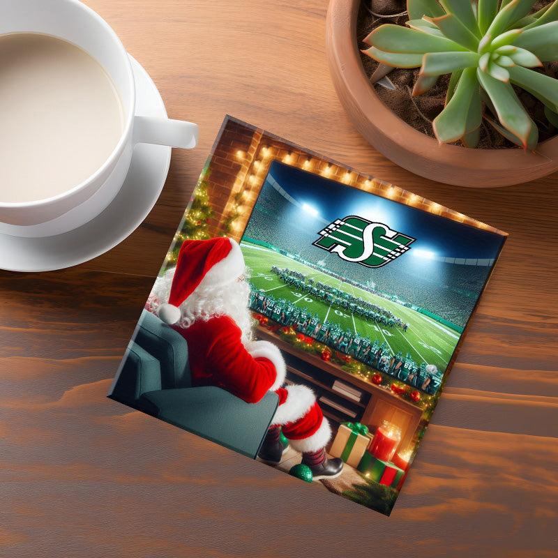 Santa & The Saskatchewan Roughriders Coaster