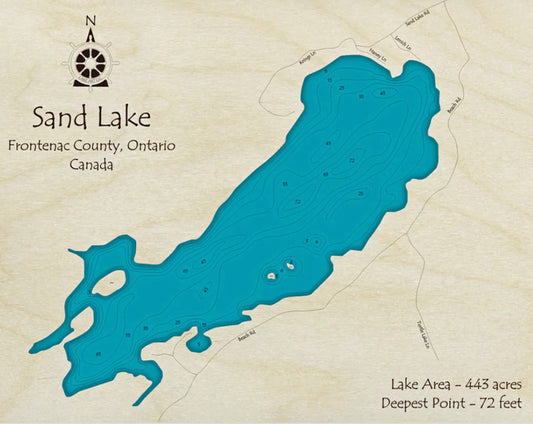 Sand Lake Map Print