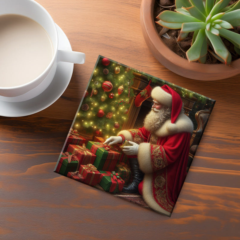 Santa Coaster