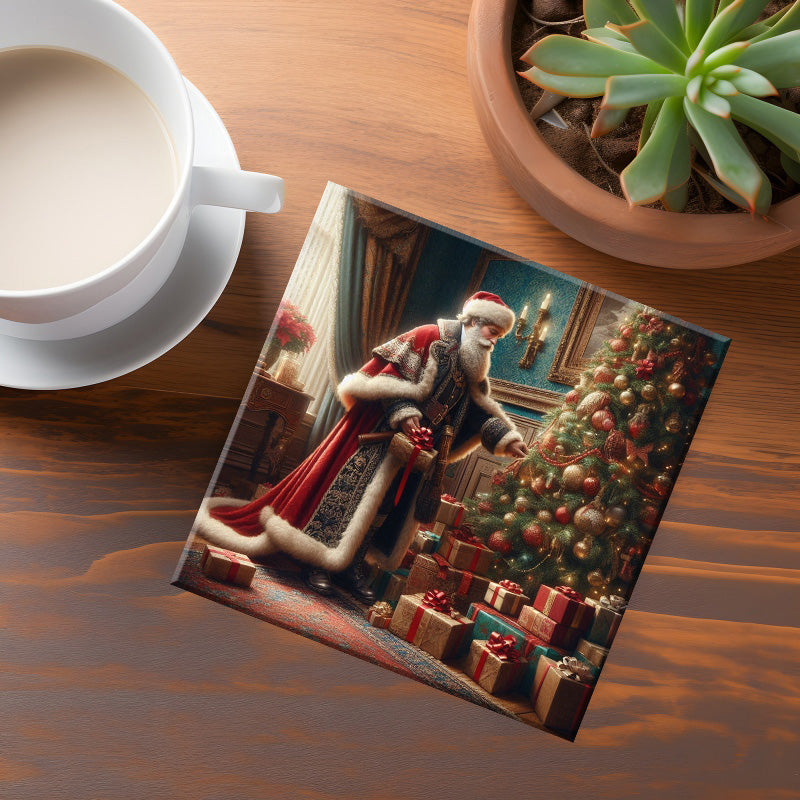 Santa Coaster