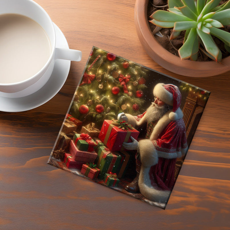 Santa Coaster