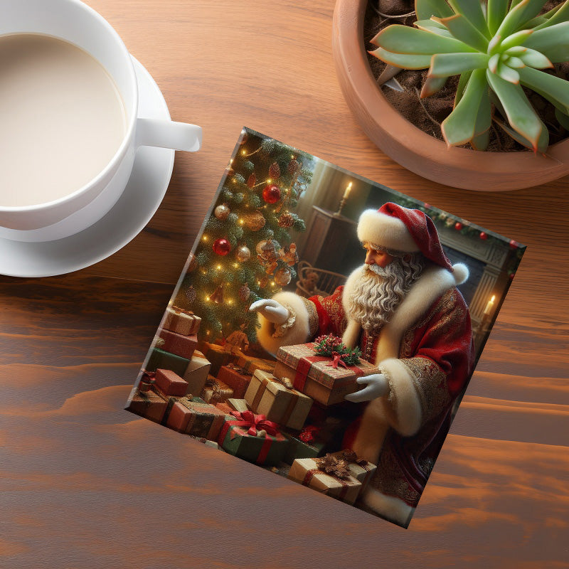 Santa Coaster